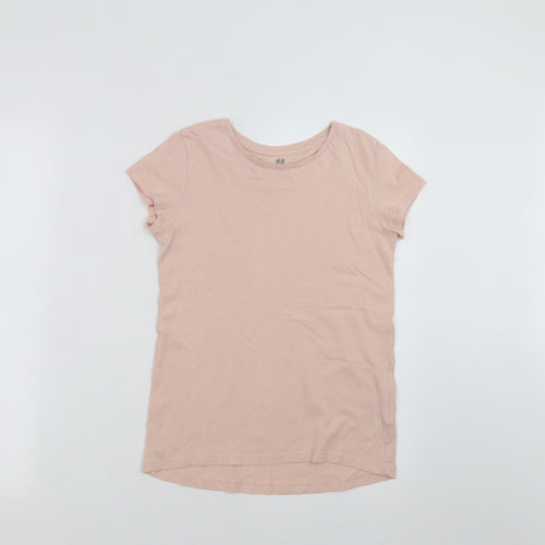 H&M Girls Pink   Basic T-Shirt Size 12 Years
