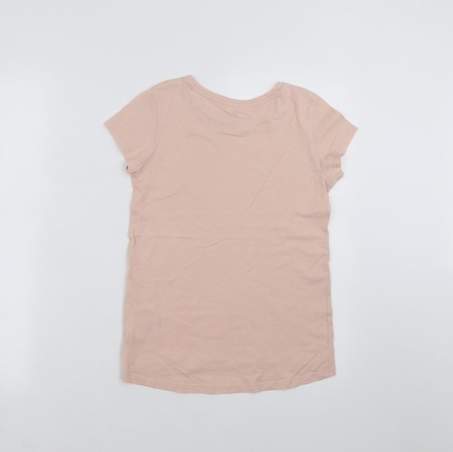 H&M Girls Pink   Basic T-Shirt Size 12 Years