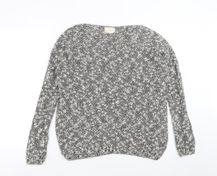 New Look Womens Grey Knit Pullover Jumper Size S