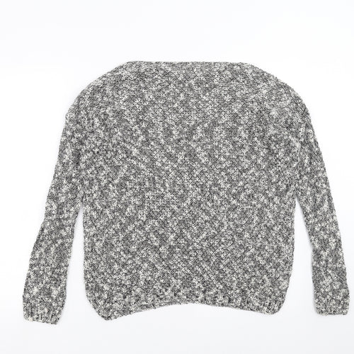 New Look Womens Grey  Knit Pullover Jumper Size S