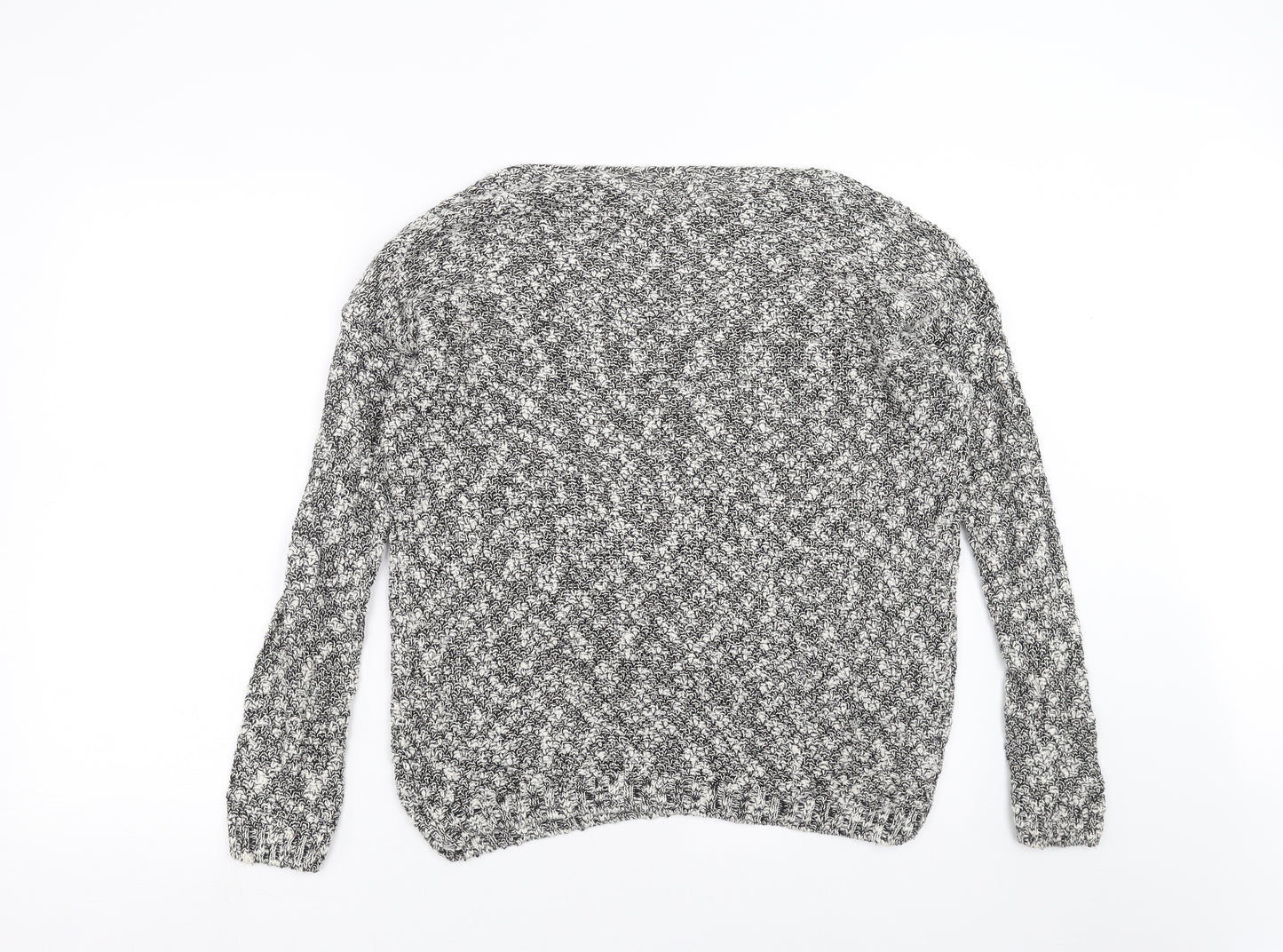 New Look Womens Grey  Knit Pullover Jumper Size S