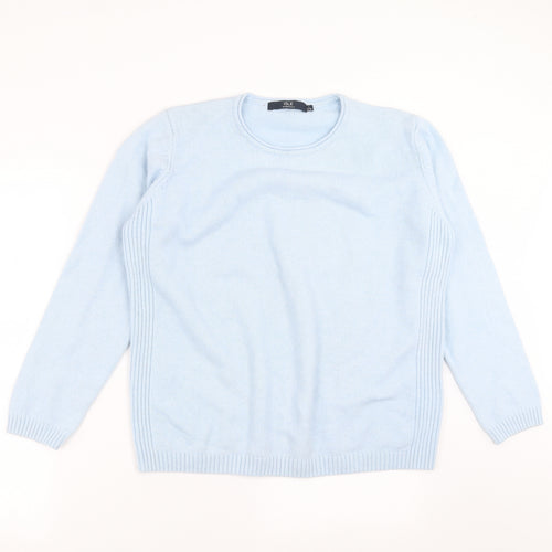 ISLE Womens Blue  Knit Pullover Jumper Size L