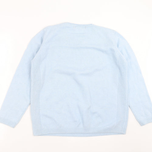 ISLE Womens Blue  Knit Pullover Jumper Size L