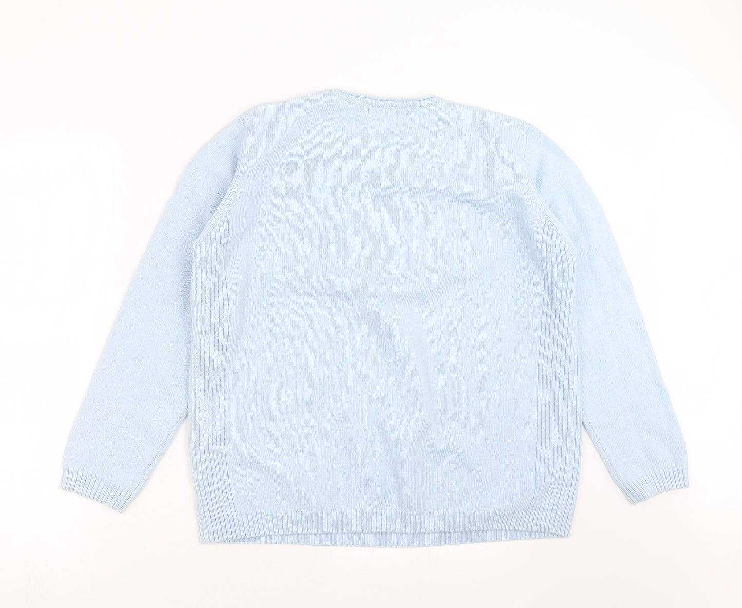 ISLE Womens Blue  Knit Pullover Jumper Size L