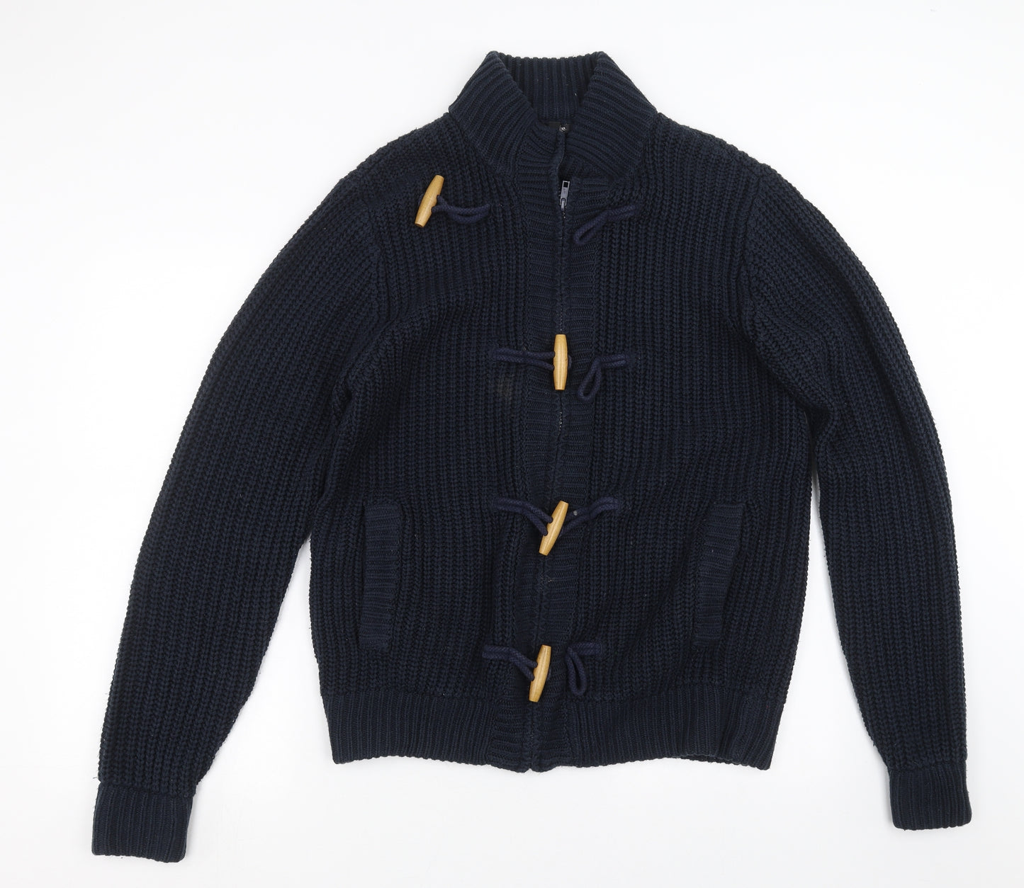 George Mens Blue  Knit Cardigan Jumper Size L