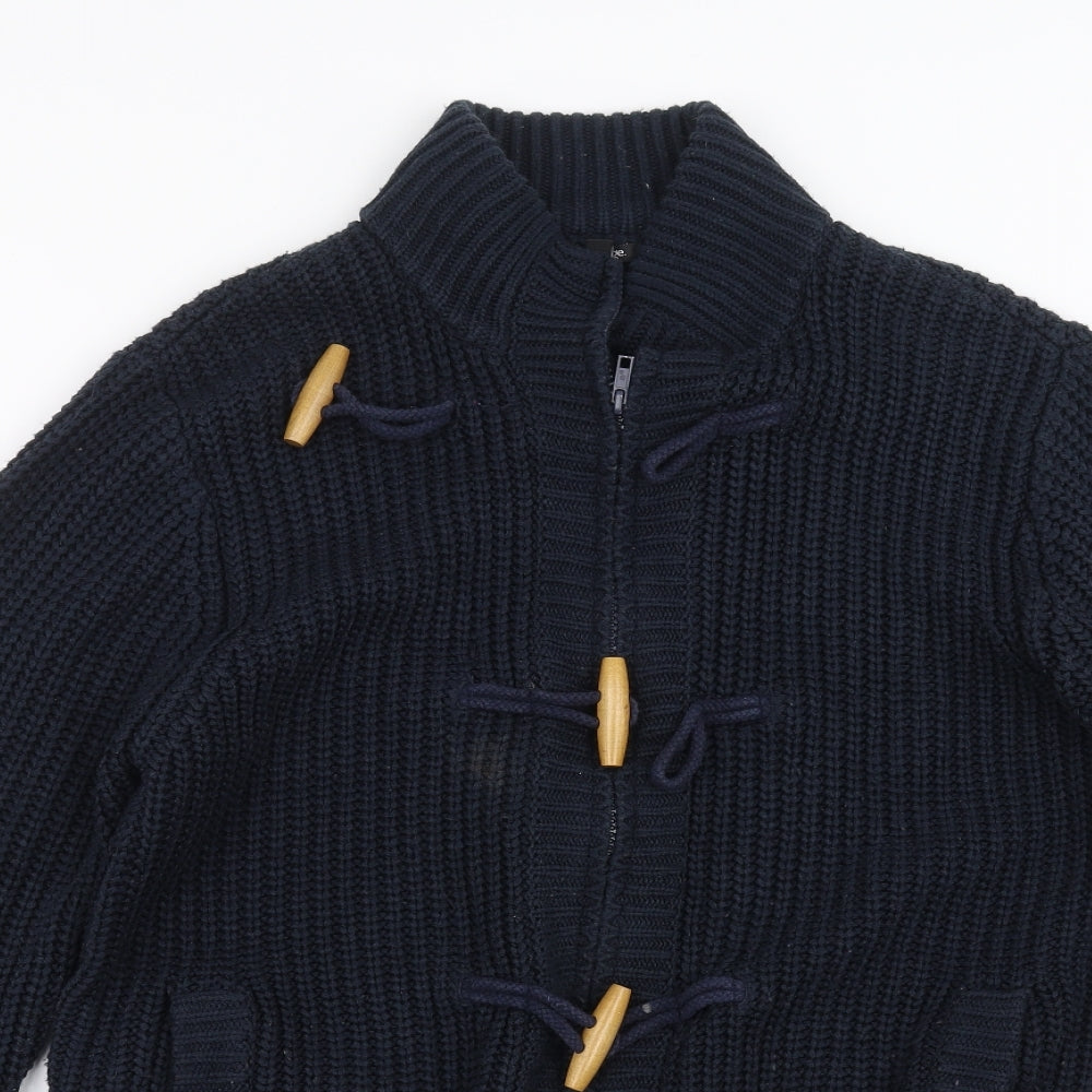 George Mens Blue  Knit Cardigan Jumper Size L