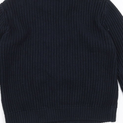 George Mens Blue  Knit Cardigan Jumper Size L