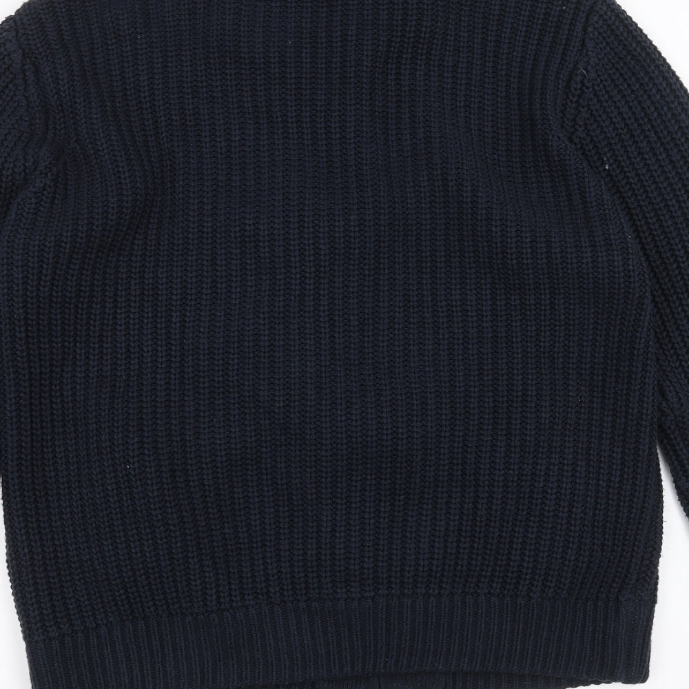 George Mens Blue  Knit Cardigan Jumper Size L