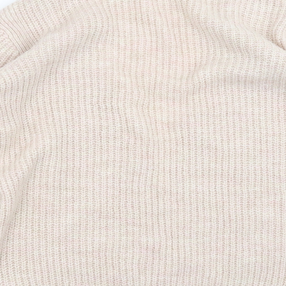 Primark Womens Beige  Knit Cardigan Jumper Size S  - open sides