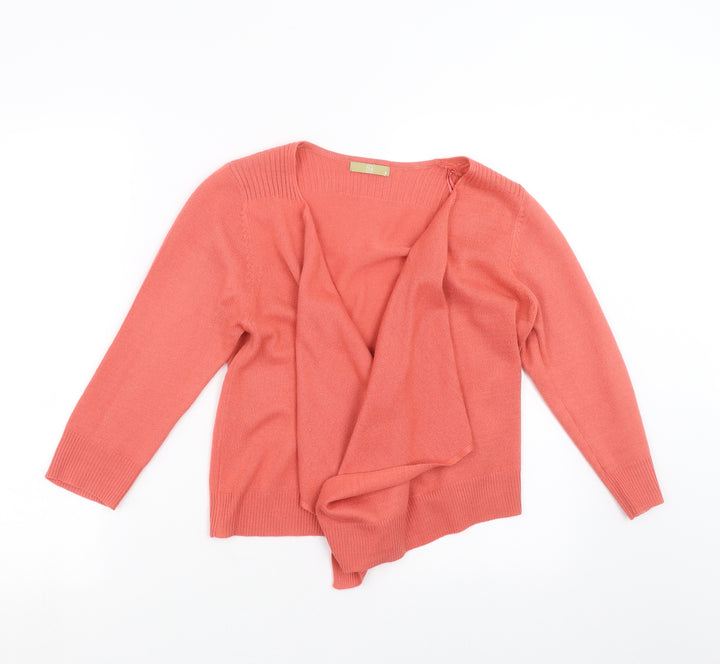 TU Womens Pink Knit Cardigan Jumper Size 8