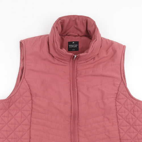Tigi Womens Pink   Gilet Jacket Size 22  - bodywarmer