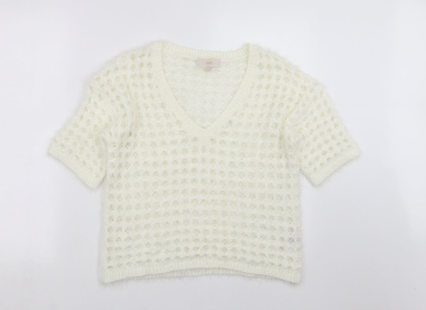 NEXT Womens Ivory  Knit Pullover Jumper Size M