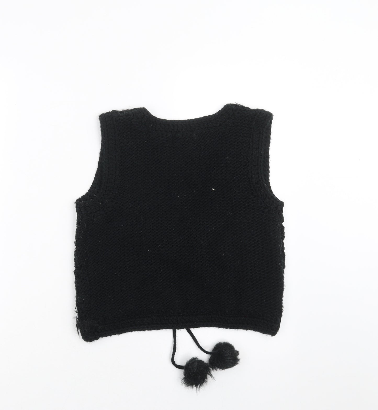 Primark Womens Black  Knit Cardigan Jumper Size 10
