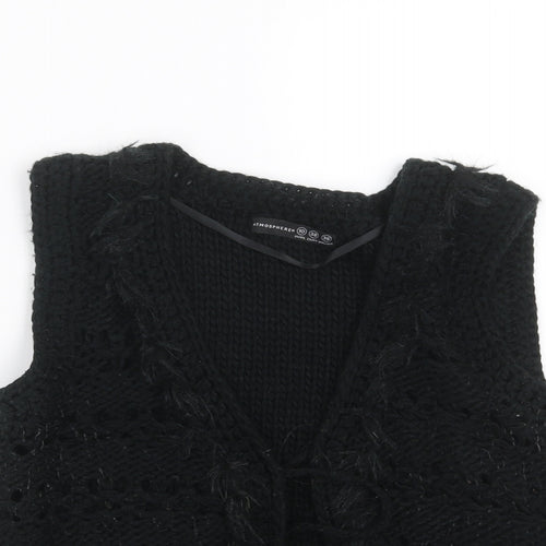 Primark Womens Black  Knit Cardigan Jumper Size 10