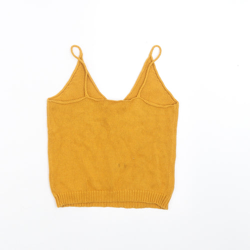 Primark Womens Yellow  Knit Pullover Jumper Size 6