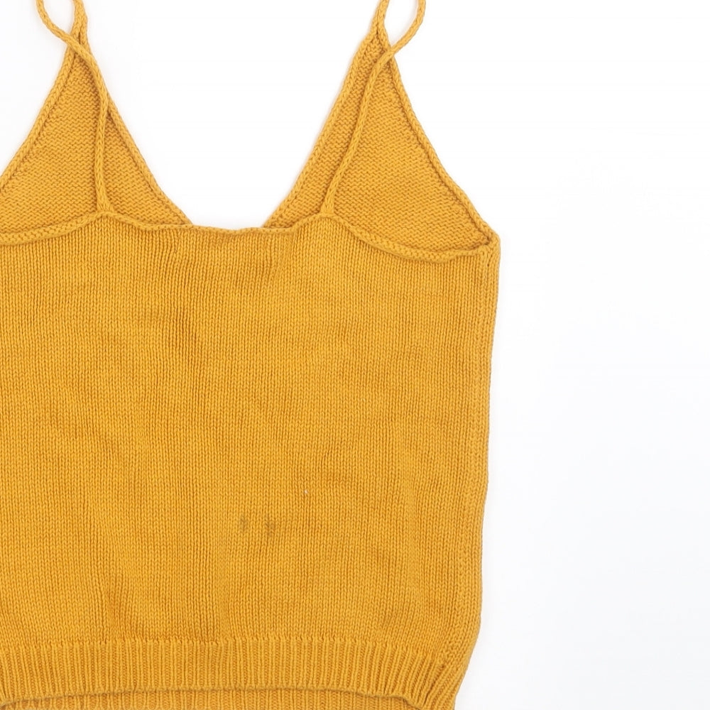 Primark Womens Yellow  Knit Pullover Jumper Size 6