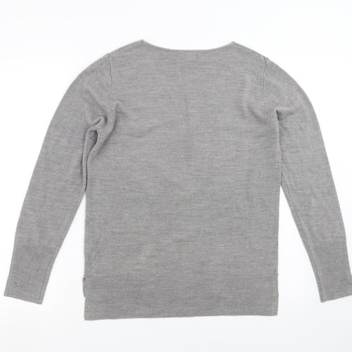 Primark Womens Grey  Knit Pullover Jumper Size 12