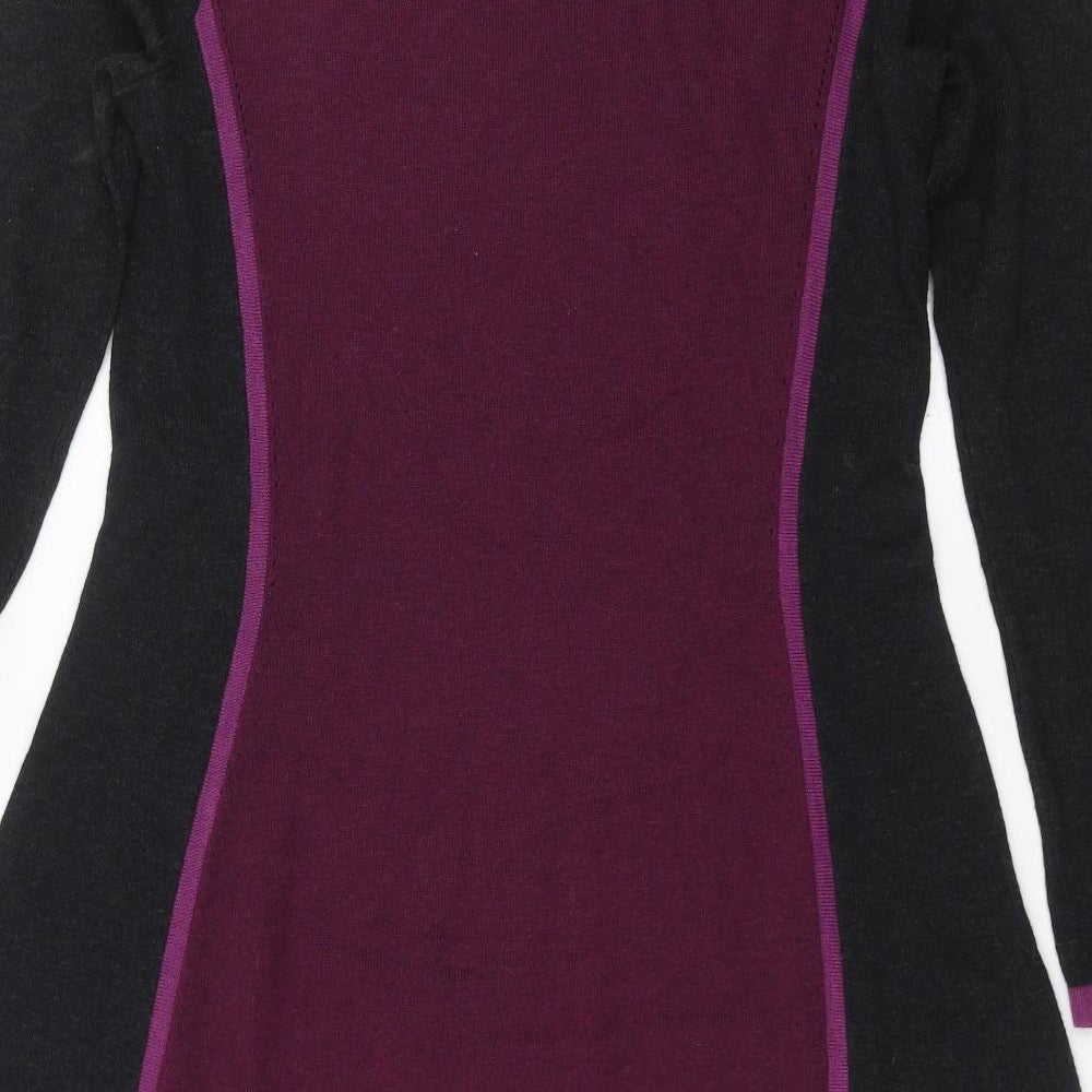 TU Womens Purple  Knit Jumper Dress  Size 10