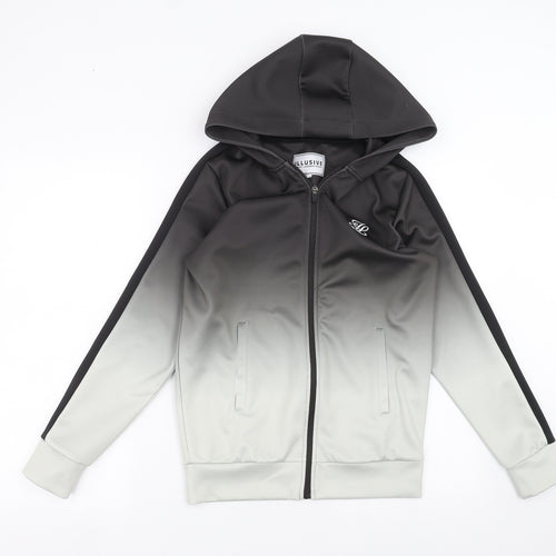 ILLUSIVE LONDON Boys Green   Full Zip Hoodie Size 15 Years