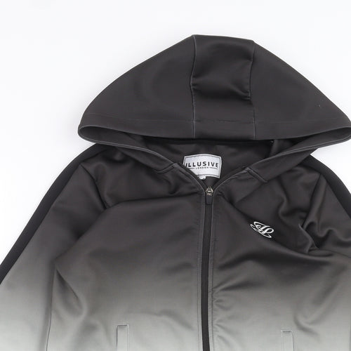 ILLUSIVE LONDON Boys Green   Full Zip Hoodie Size 15 Years