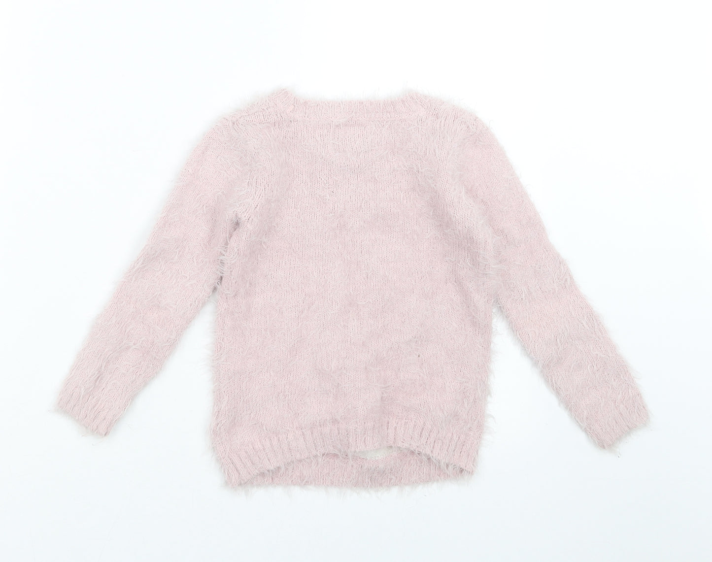 Primark Girls Pink   Pullover Jumper Size 3-4 Years  - bear