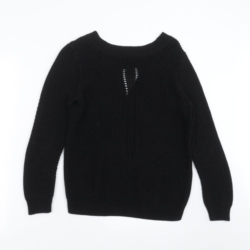 Primark Womens Black  Knit Pullover Jumper Size 10