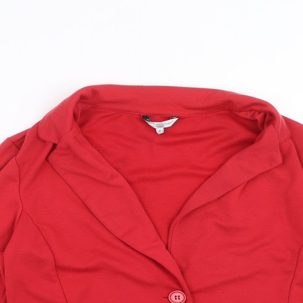 New Look Womens Red   Cardigan Jumper Size 18