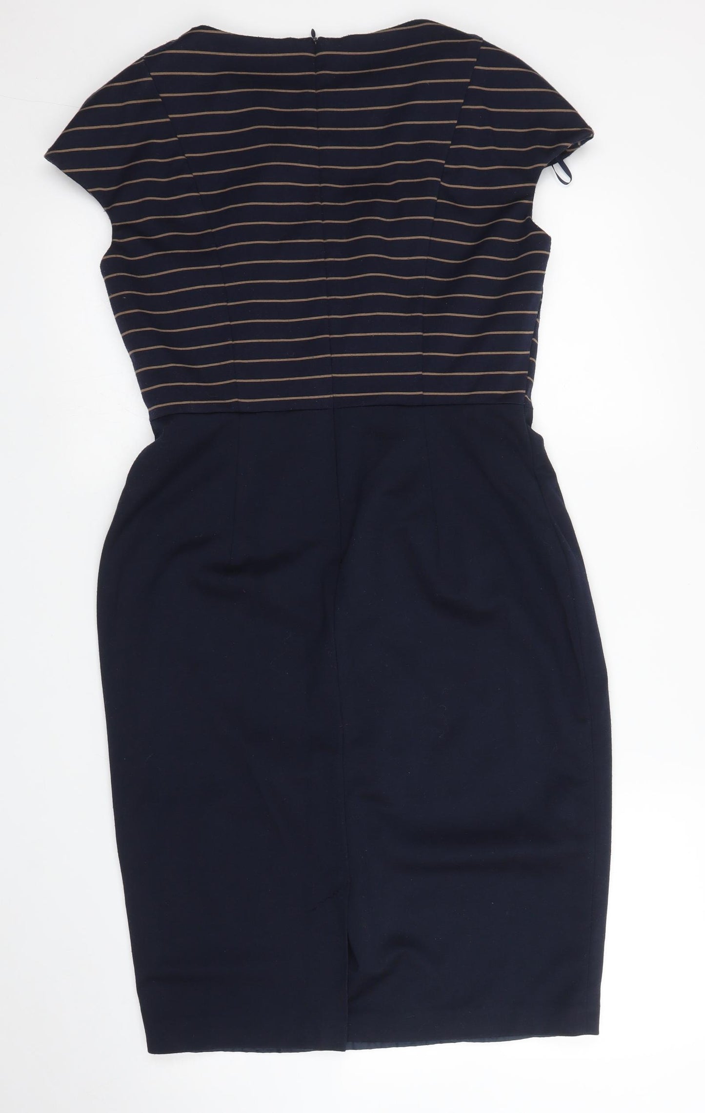 F&F Womens Blue Striped  Sheath  Size 12