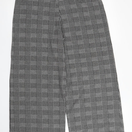 New Look Womens Grey Houndstooth  Capri Trousers Size 16 L24 in