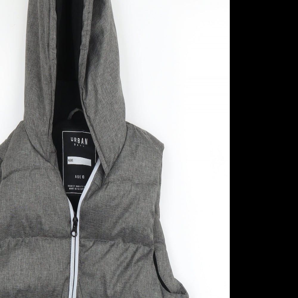 Matalan Boys Grey   Gilet Coat Size 10 Years