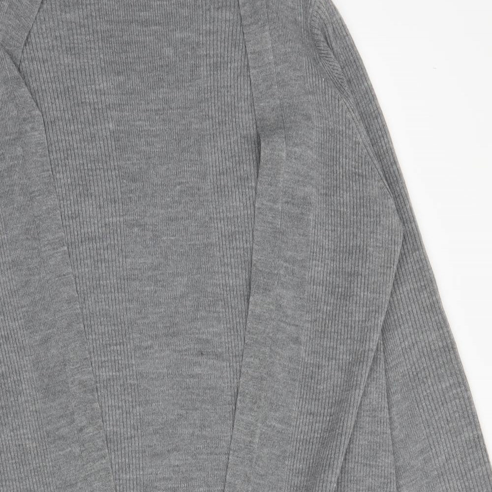M&S Womens Grey   Cardigan Jumper Size L