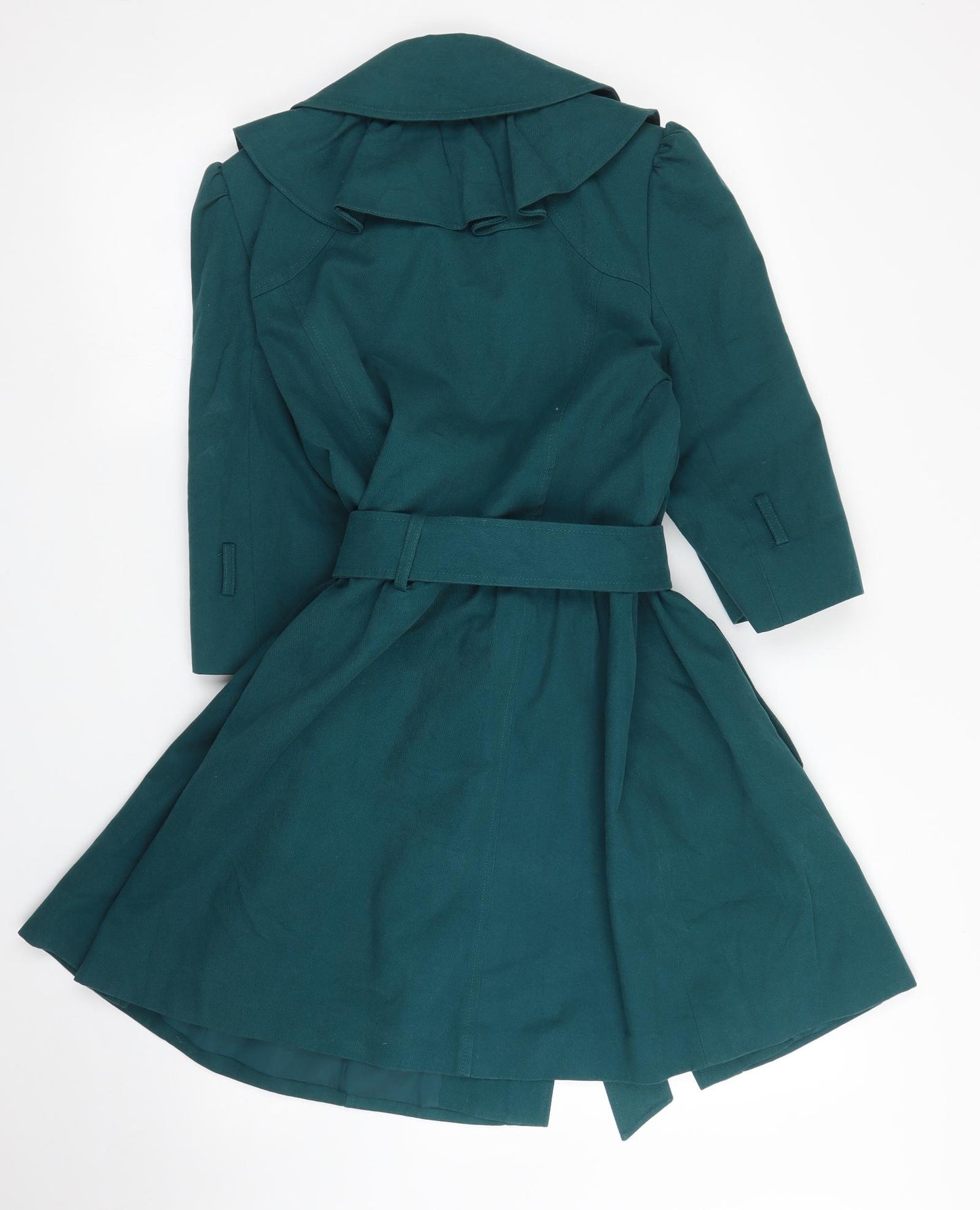 Miss Selfridge Womens Green   Overcoat Coat Size 10