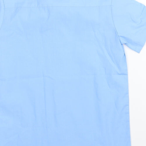 George Boys Blue   Basic Button-Up Size 6-7 Years