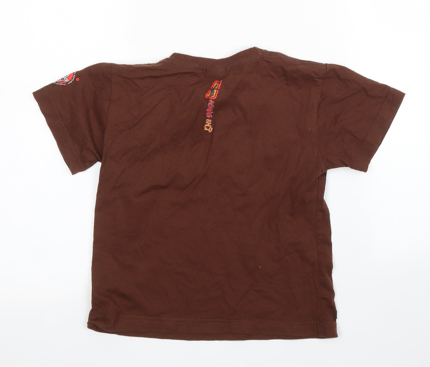 Preworn Boys Brown   Basic T-Shirt Size 5 Years  - Batman