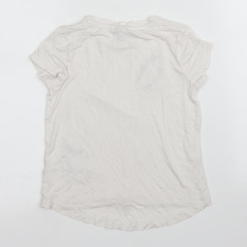 TU Girls White   Basic T-Shirt Size 5 Years