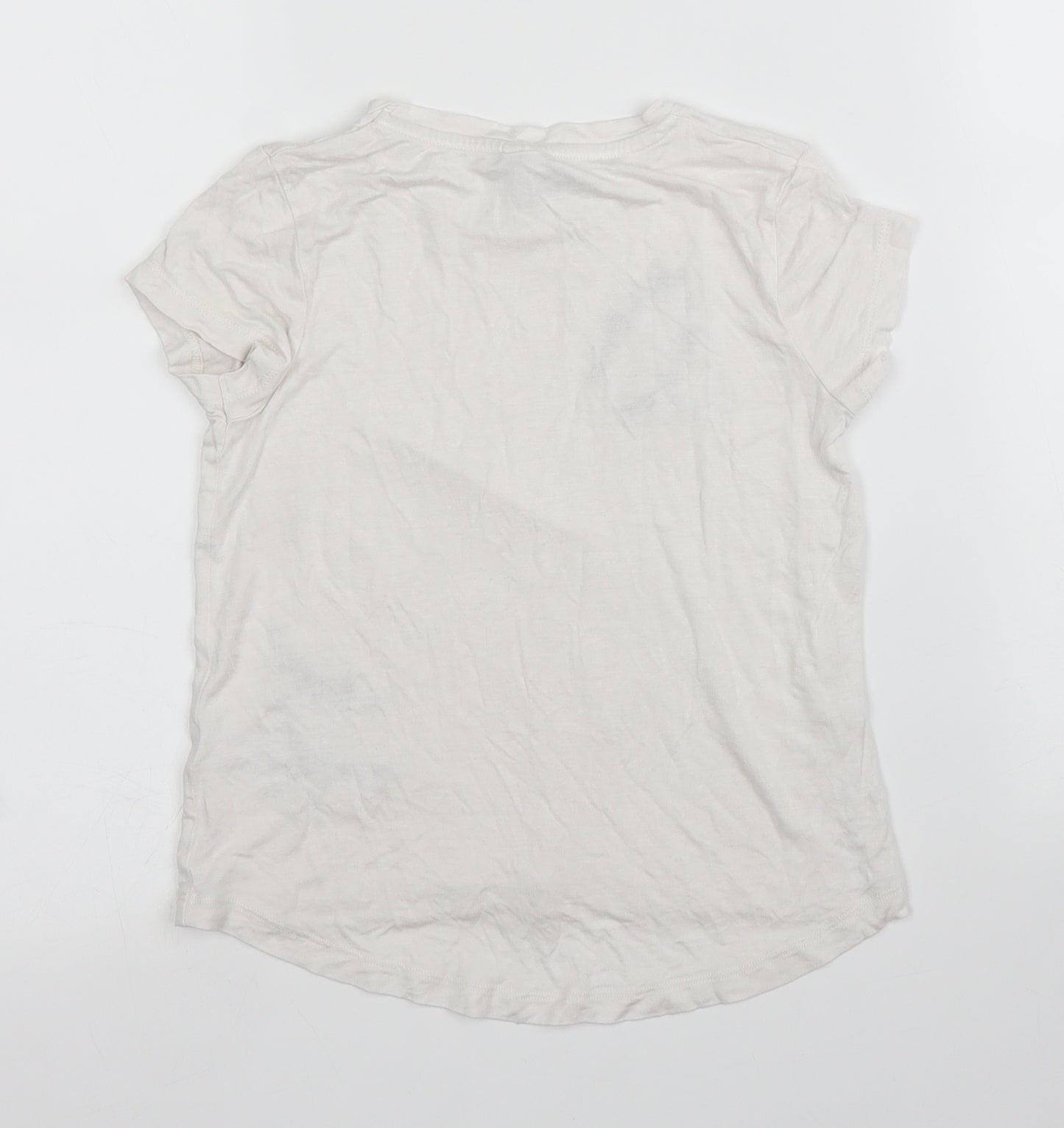 TU Girls White   Basic T-Shirt Size 5 Years