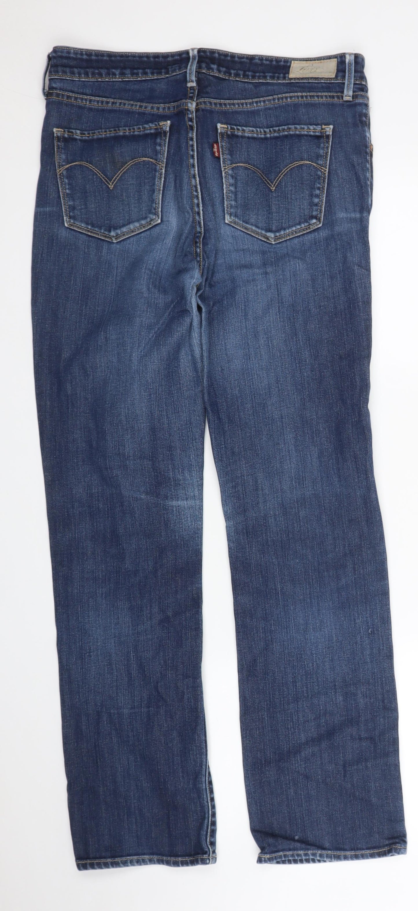 Levis Mens Blue  Denim Straight Jeans Size 30 in L30 in