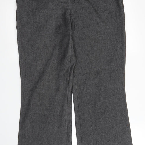 M&S Womens Grey   Trousers  Size 32 in L28 in