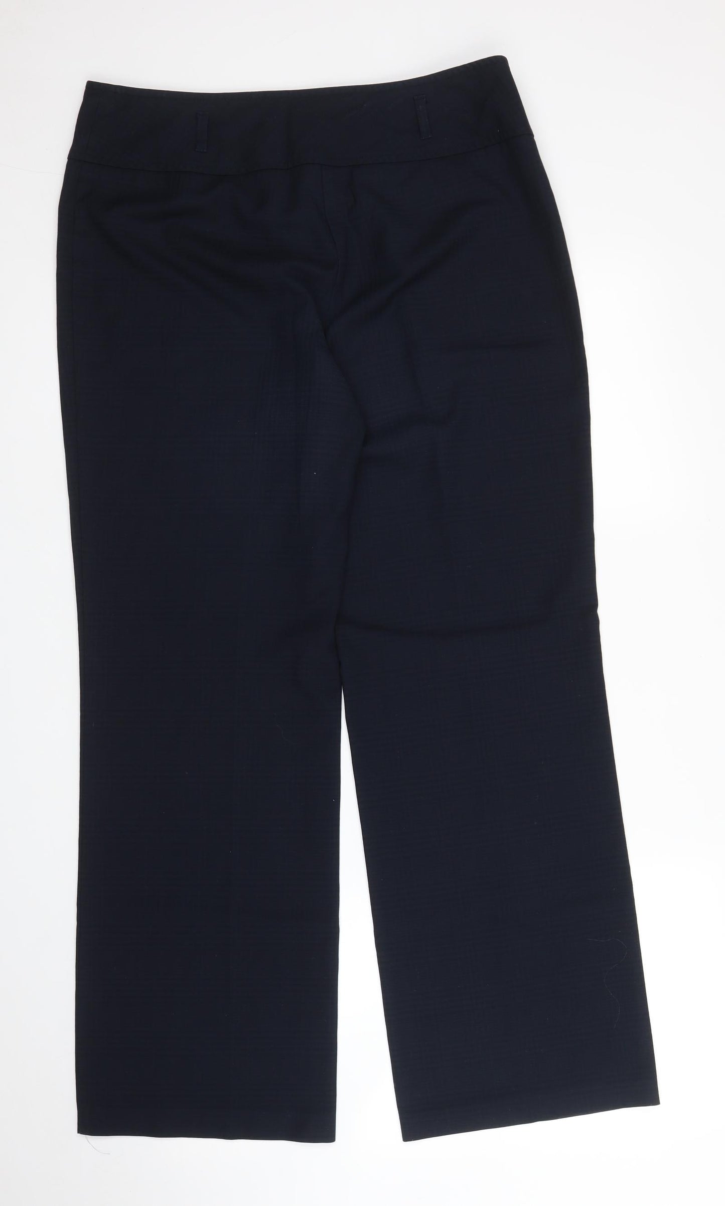 Debenhams Womens Blue Check  Trousers  Size 12 L28 in
