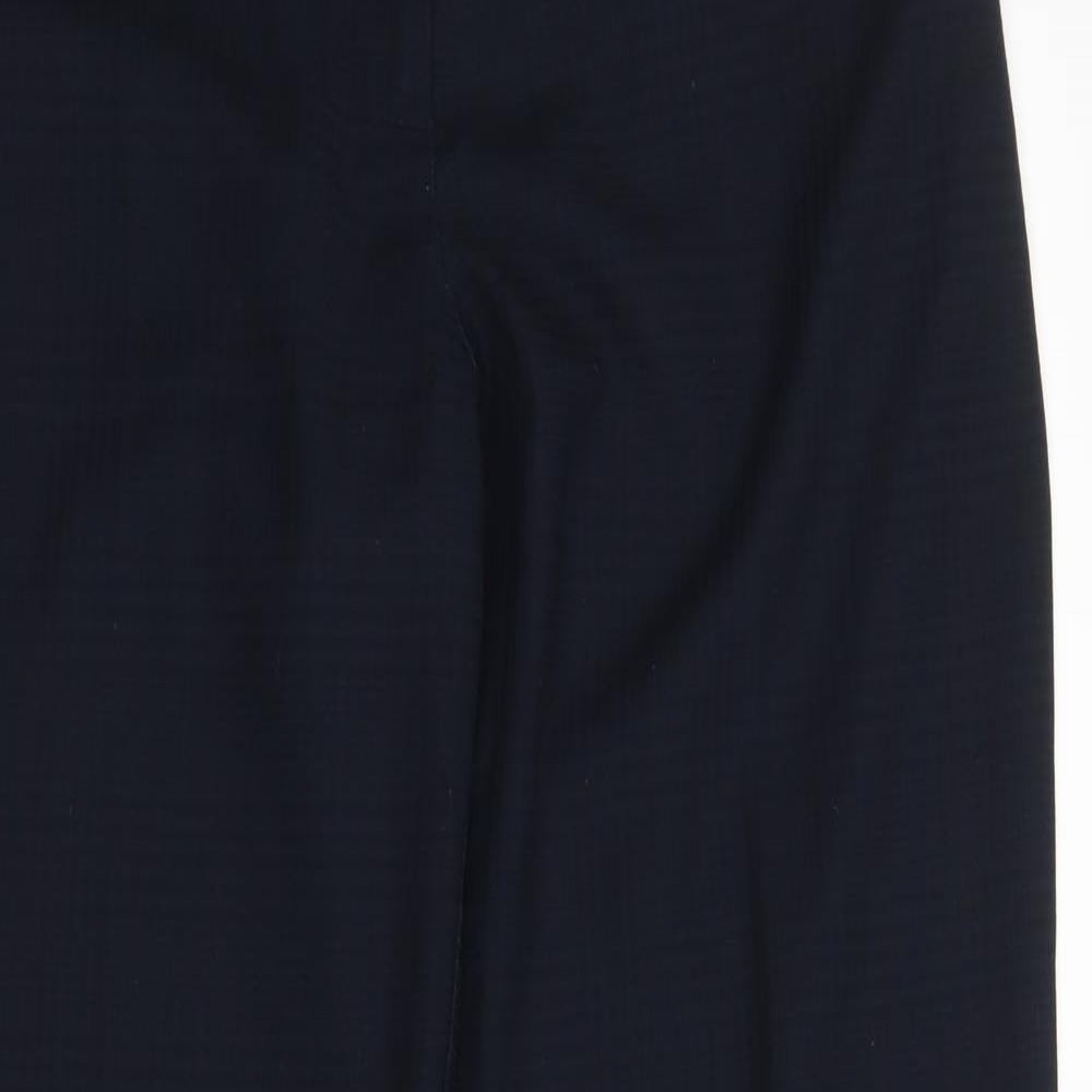 Debenhams Womens Blue Check  Trousers  Size 12 L28 in