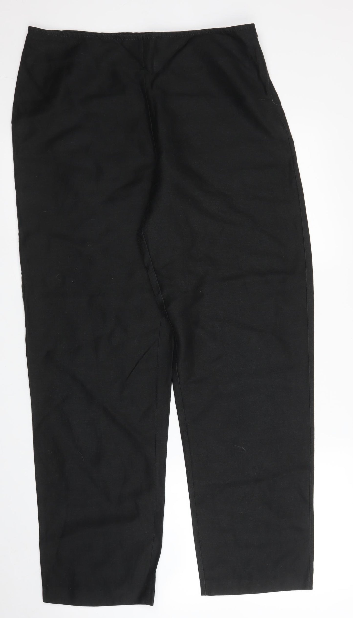 Crea Concept Womens Black   Trousers  Size 14 L28 in