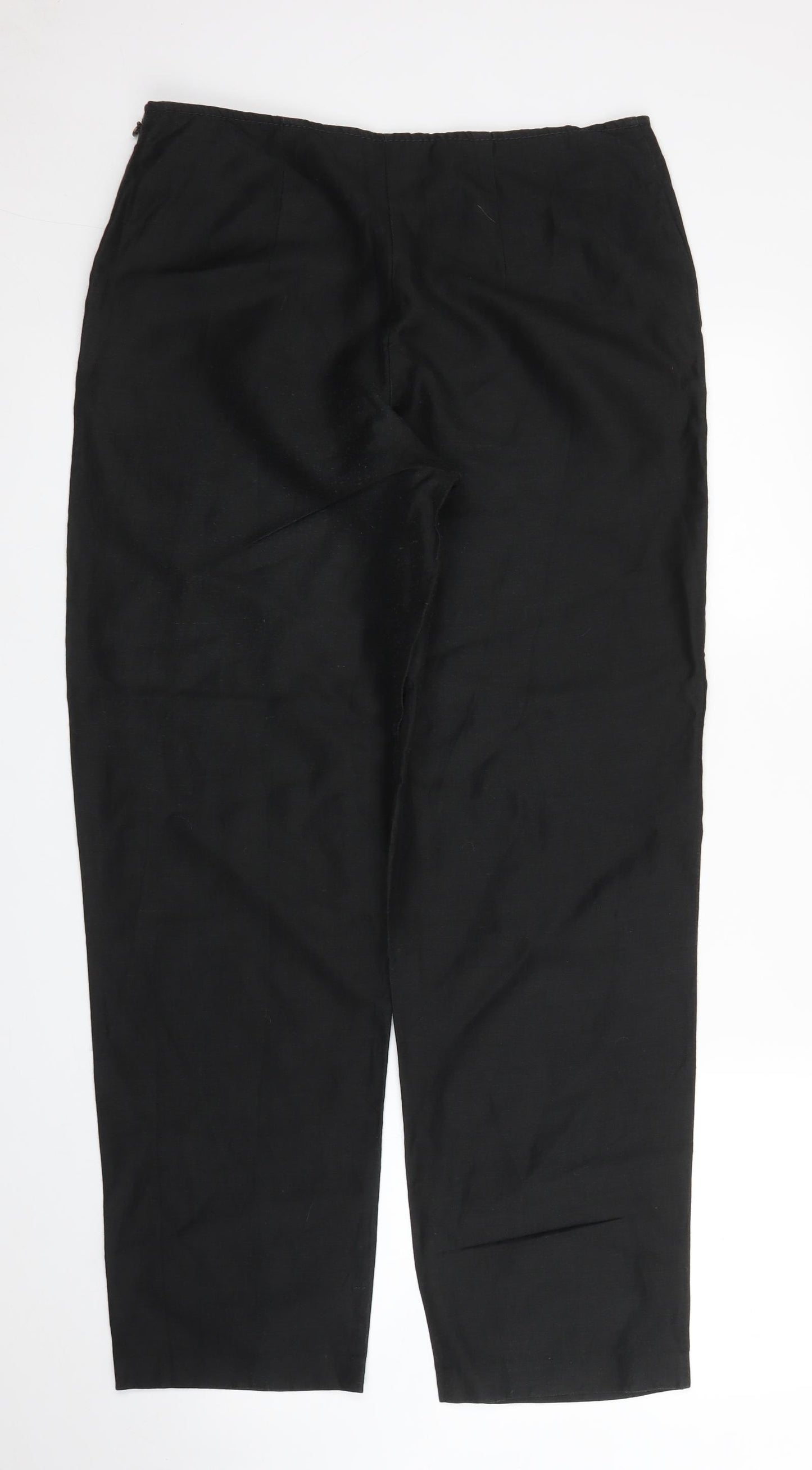 Crea Concept Womens Black   Trousers  Size 14 L28 in