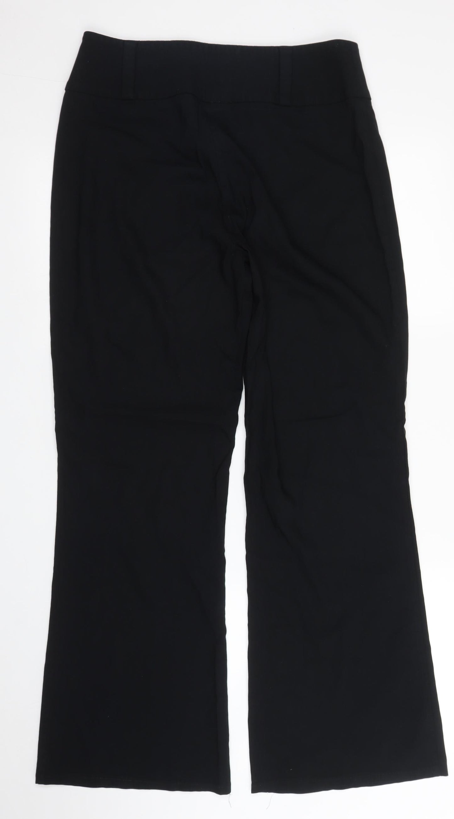 M&S Womens Black   Trousers  Size 12 L29 in
