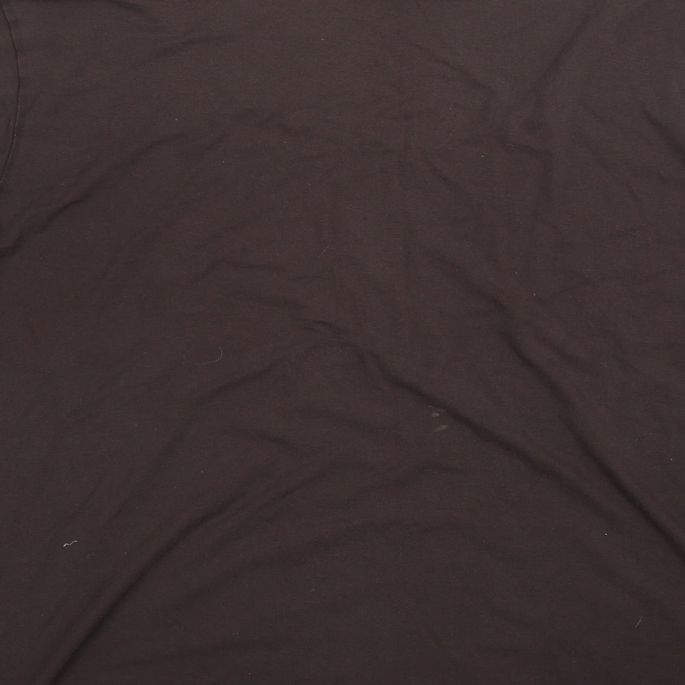 M&S Womens Brown   Basic T-Shirt Size 28