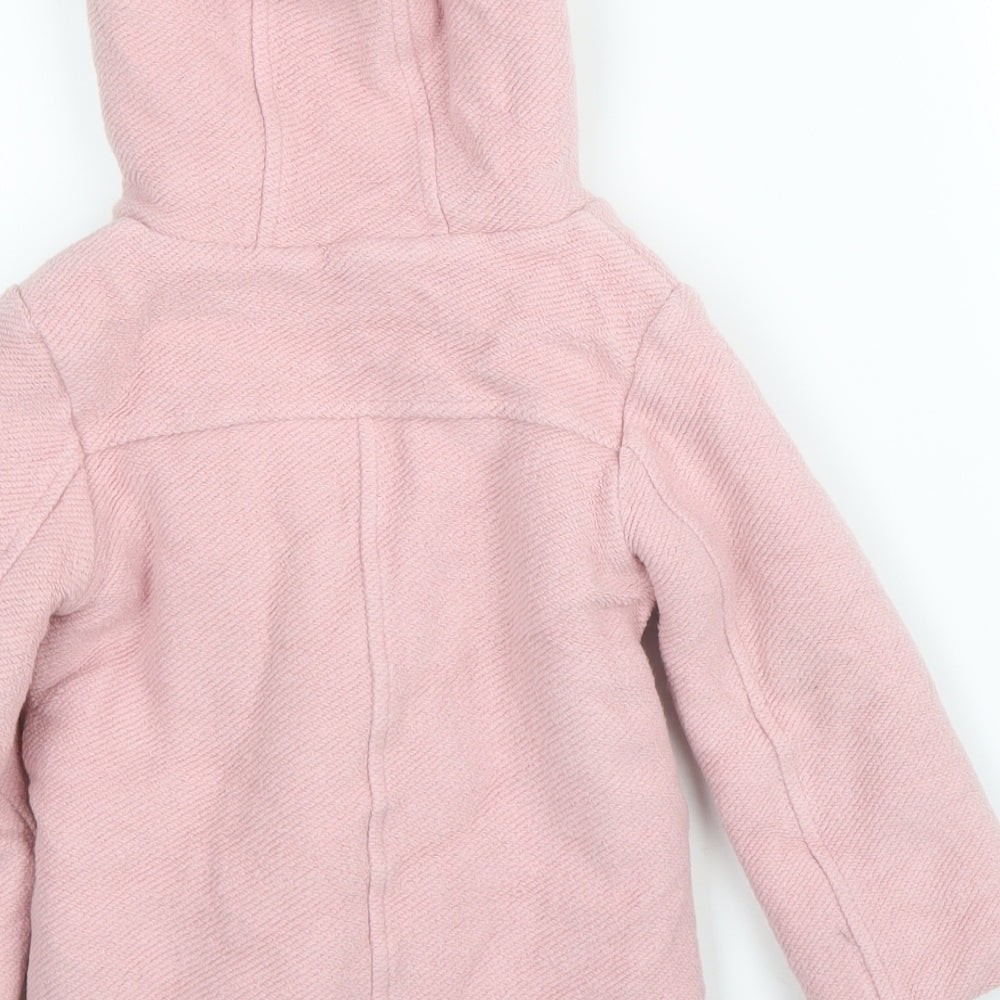 John Lewis Girls Pink   Overcoat Coat Size 2-3 Years