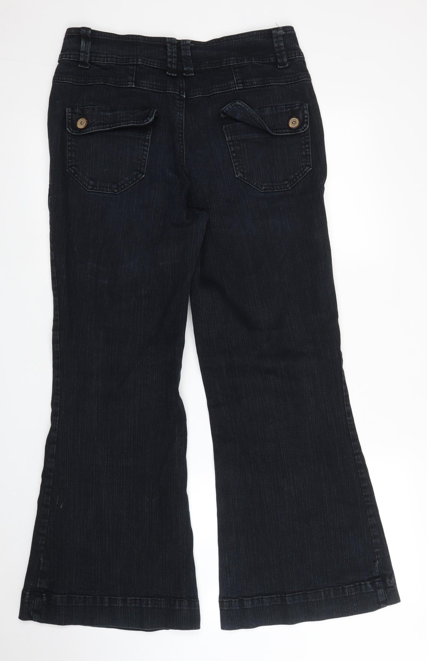 Cherokee Womens Blue  Denim Wide-Leg Jeans Size 12 L27 in