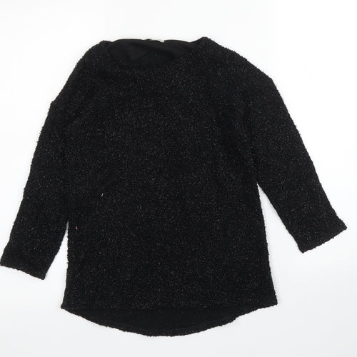 NEXT Girls Black   Pullover Jumper Size 8 Years
