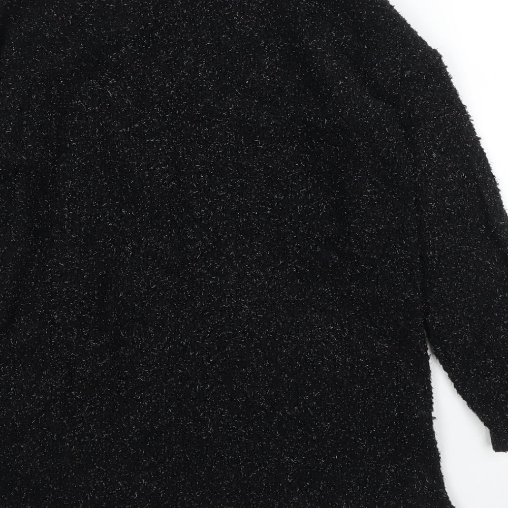 NEXT Girls Black   Pullover Jumper Size 8 Years