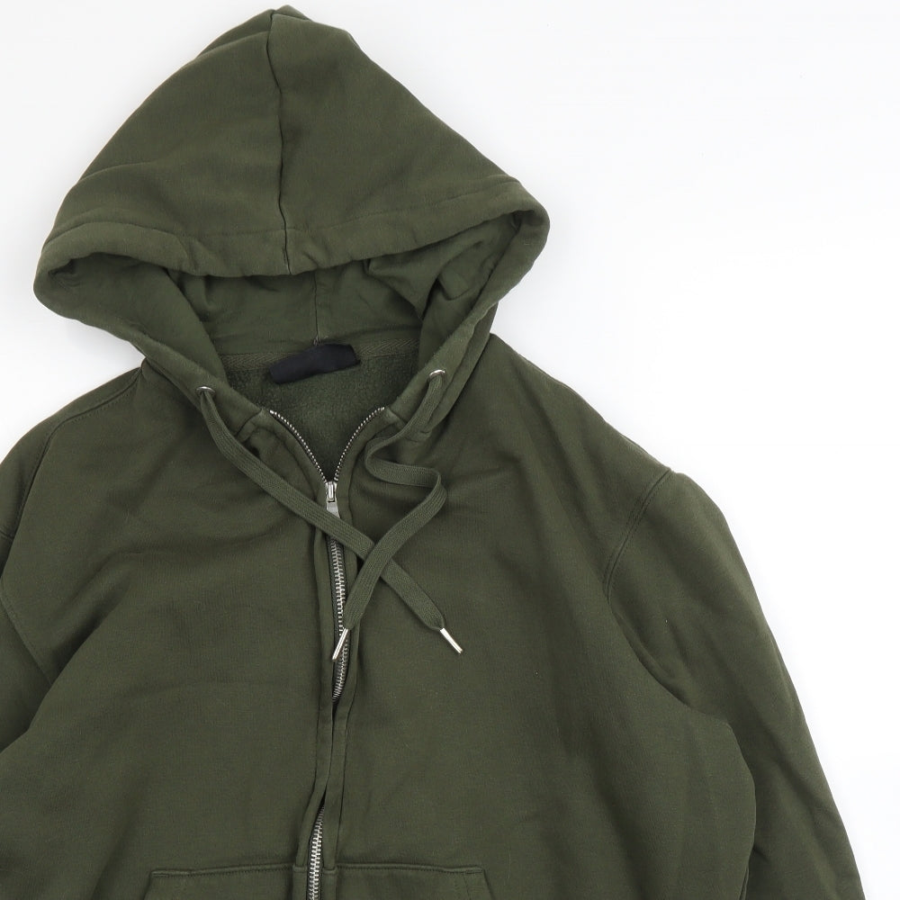H&M Mens Green   Full Zip Hoodie Size M