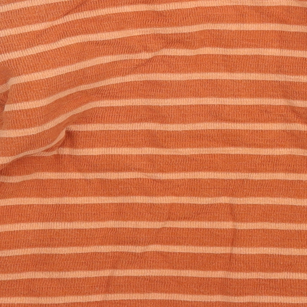 Wakiki Girls Orange Striped  Pullover Jumper Size 24 Months